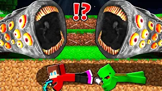 How Mikey and JJ ESCAPE From VENOM TRAIN EATER's ? Underground Kingdom ! - in Minecraft Maizen