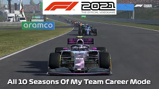 F1 2021 - All 10 Seasons of My Team Career Mode