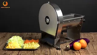 Commercial Vegetable Fruit Rotary Slicer Electric Food Slicing Machine for Potatoes Lemons Tomatoes