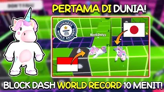 CHEATER SEMUA NIH! WORLD RECORD TERLAMA DI BLOCK DASH 10 MENIT! - Stumble Guys