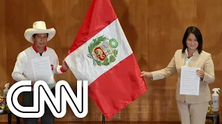 Pedro Castillo lidera corrida presidencial no Peru, mas disputa segue voto a voto | EXPRESSO CNN