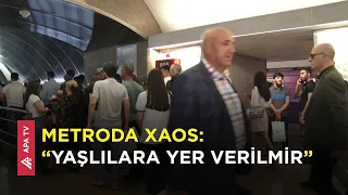 "Bakı Metropoliteni"ndə təhlükəsizlik qaydalarına əməl olunmur – “Nalayiq ifadələr işlənir” – APA TV