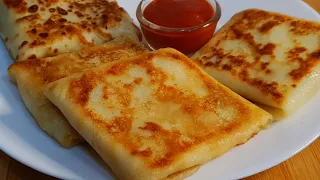 Cheesey Chicken Crepes Recipe ♥️ | Easy Breakfast Recipe