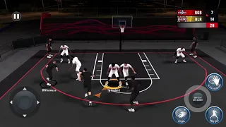 Playing Blacktop on NBA 2K22 Arcade Edition on IPhone