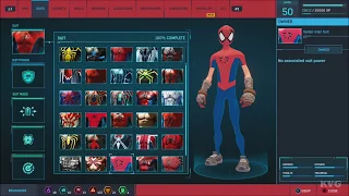 Marvel's Spider-Man (2018) - All Suits | List (Including All DLC) (37 Suits) (PS4 HD) [1080p60FPS]