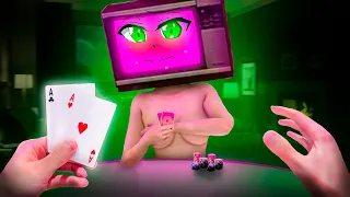 TV MAN PLAYING CARDS WITH TV WOMAN | LOVE STORY in Garry's Mod