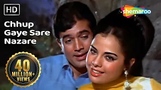 चुप गए सरे नज़ारे | Do Raaste | Rajesh Khanna & Mumtaz | Bollywood Love Song