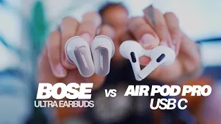 Bose QuietComfort Ultra Earbuds vs Apple AirPods Pro (TRUE comparison)