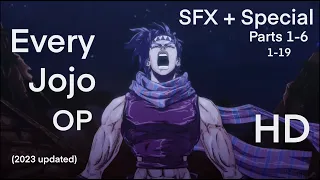 [2024] All Jojo Openings 1-19 (SFX + Special Ver.) [HD] ENG Translated