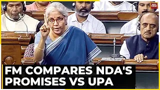 Nirmala Sitharaman Taunts Opposition Over Alliance Name Change, Compares NDA's Promises With UPA