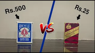 Difference between INDIAN PLAYING CARDS & PREMIUM PLAYING CARDS | Deck Review !