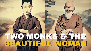 Two Monks and the Beautiful Woman - Learn to let go | A Zen Story #zenparables #motivationalstories