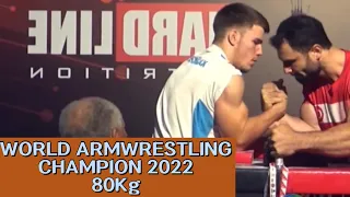 Mikhail Nifontov - World Armwrestling Champion 2022 (80Kg).
