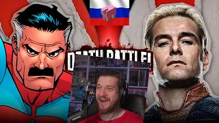 РЕАКЦИЯ НА Омнимэн ПРОТИВ Хоумлендера (DEATH BATTLE)