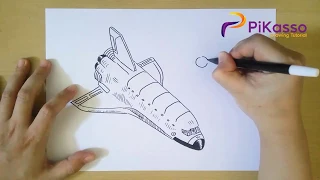 How to Draw a Spaceship step by step easy