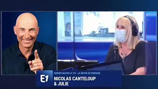 Marine Le Pen : "Eric Zemmour m'inquiète mais il me donne l'air plus respectable" (Canteloup)