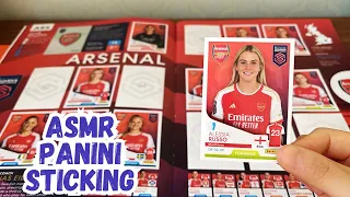 Sticking Women’s Super League stickers to relax | ASMR | no talk| second part | Panini football