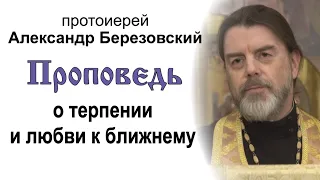 Проповедь о терпении и любви к ближнему (2023.09.15). Протоиерей Александр Березовский