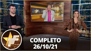 TV Fama (26/10/21) | Completo: salário de William Bonner, Yudi garante casamento com Mila e mais