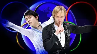 Men's figure skating. All Olympic Champions and Medalists 1908-2018. Yuzuru Hanyu, Evgeni Plushenko