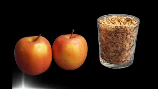 2 Apples and 1 cup oatmeal, let's make delicious cake in 5 mins, no egg, no flour, no sugar