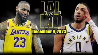 Los Angeles Lakers vs Indiana Pacers Full Game Highlights - December 9, 2023 | 2023-24 NBA Season