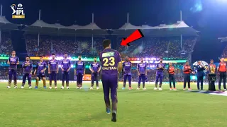 Everyone got shocked when Gautam Gambhir entered to sing Indian National Anthem in KKR vs SRH final