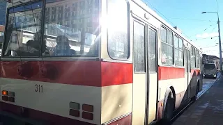 odjezd trolejbusu škoda 14tr 311