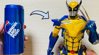Homemade Armored Wolverine using Soda Cans | IronWolverine | Save Those Cans♻️