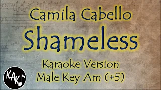 Camila Cabello - Shameless Karaoke Instrumental Lyrics Cover Male Key Am