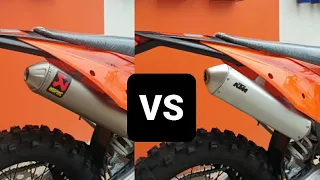 KTM EXC 300 TPI 2020 - Akrapovic vs Original Exhaust