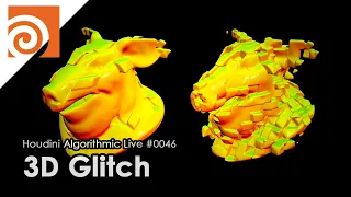 Houdini Algorithmic Live #046 - 3D Glitch