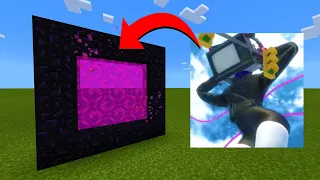 How To Make A Portal To The TV Woman LOVE Dimension in Minecraft!