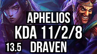 APHELIOS & Lulu vs DRAVEN & Nautilus (ADC) | Rank 2 Aphelios, 11/2/8 | TR Challenger | 13.5