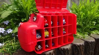 Chuggington Wilson Carry Case & 17 Characters!Thomas and Cars hide and seek in park!