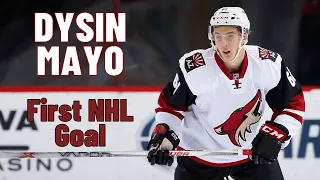 Dysin Mayo #61 (Arizona Coyotes) first NHL goal Oct 21, 2021