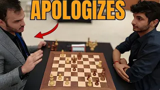 When you make a move so brilliant that you have to apologize | Amin Tabatabaei vs Vidit Gujrathi