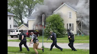 House fire/Police incident in Fond du Lac Wisconsin, May 19, 2023