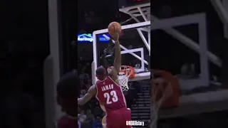 LeBron James Monstrous Dunk Over Tim Duncan | #NBADunkWeek