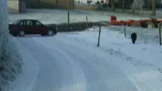 Drifting Car V Wooden post