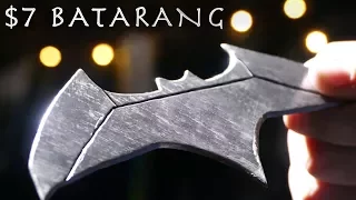 How To Make a $7 BATARANG From Justice League!!! (Real Working Batarang)