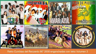 FELIZ DIA DEL TRABAJADOR ¡¡¡ Retrocumbias del recuerdo 90" 2000 con Letra Enganchadas Volumen 3