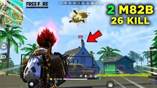 2 M82B Solo vs Squad 26 Kill OverPower Gameplay - Garena Free Fire - Total Gaming @TotalGaming093