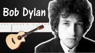 Knockin' On Heavens Door - Bob Dylan | Guitar Tabs Tutorial (Fingerstyle, chords)