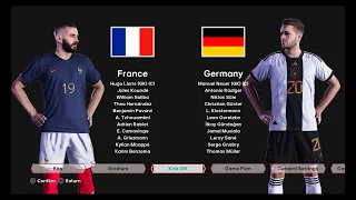 France VS Germany | European Champiochip 2024 | Pes of Gameplay