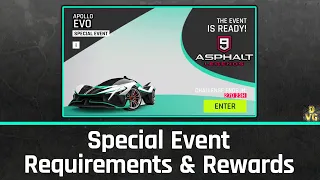 Asphalt 9 | Apollo Evo Special Event | All Requirements + Rewards