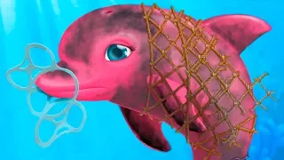 ДОКТОР КИД #9 Игра про маленькую рыбку и морских животных. Готовлю и убираю - пурумчата