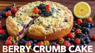 Easy Dessert - Triple Berry Crumb Cake Recipe