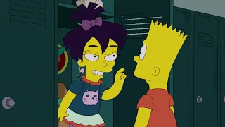 Nikki Kissing Bart Locker Scene - The Simpsons