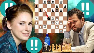 Excellent chess game | Magnus Carlsen vs Judit Polgar
